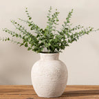 Ceramic Flower Vase Home Decor - Small Farmhouse Table Vases Rustic Vintage Living Room Kitchen Bedroom Decorations for House Book Shelf Office Coffee Desk Dining Fireplace (6" Retro)