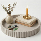 Decorative Tray for Decor - Coffee Table Tray for Living Room - Round Tray for Home Decor - Coffee Table Decor Centerpiece - Modern Minimalist Centerpiece