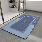 Mat-Bathroom Mat Rug Non Slip Super Absorbent Stain Resistant Quick Dry Thin Bath Rug-Bath Mats for Bathroom Floor Bathtub Vanity-Bathmat Bath Rug Easy Care-17"x27" Grey