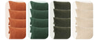 Boho Farmhouse Sage Green Throw Pillow Covers 18x18 Inch Set of 4 Mordern Nordic Cushion Covers Soft Corduroy Spring Home Decor for Couch Bed Sofa Living Room Forest Green