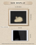 Framed Wall Art for Living Room, Swan Art Canvas Prints, Vintage Home Decor, Animals Painting Picture, Bathroom Wall Decor Gifts for Friends or Family - 12L x 10W