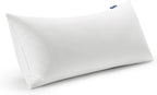 MIULEE 26x26 Euro Pillow Inserts,Set of 2 Down Feather Throw Pillows for Couch Sofa Bed, Decorative Fluffy Throw Pillow Inserts Cotton Fabric,White