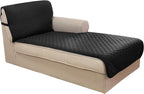 Reversible Sofa Cover Washable Couch Cover for Dogs Friendly with Elastic Straps Water Repellent Furniture Protector for 3 Cushion Couch (Sofa, Coffee/Beige)