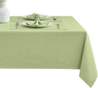Rectangle Table Cloth Linen Farmhouse Stainproof Waterproof Washable Polyester Oblong Rectangular Fabric Table Cover for Kitchen Dining Dinner (Red, 52 X 70 Inch)