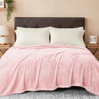 Plush Fuzzy Fleece Throw Blanket Extra Large, Super Soft, Fluffy and Warm Blankets for Couch, Bed, All Season Use (50x70 Inches, Pink)