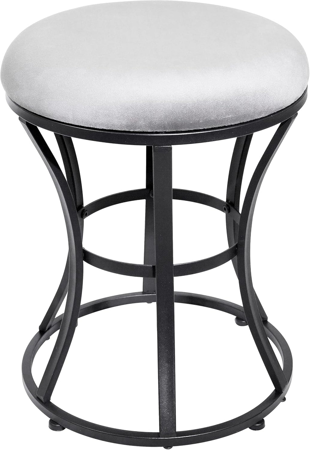 Velvet Round Vanity Stool,Pink Velvet Footrest Ottoman Foot Stool Seat with Golden Metal Legs,Makeup Chair for Bathroom Vanity,Bedroom,Living Room