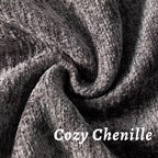 Grey Decorative Throw Pillow Covers 18x18 Inch Set of 2 Cozy Soild Chenille Cushion Cases Soft Textured Square Couch Pillows Cover Boho Accent Farmhouse Pillowcases for Sofa Bed